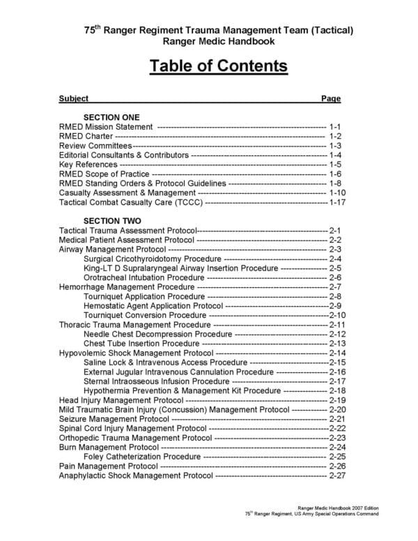 Ranger Medic Handbook 2007 - Image 4