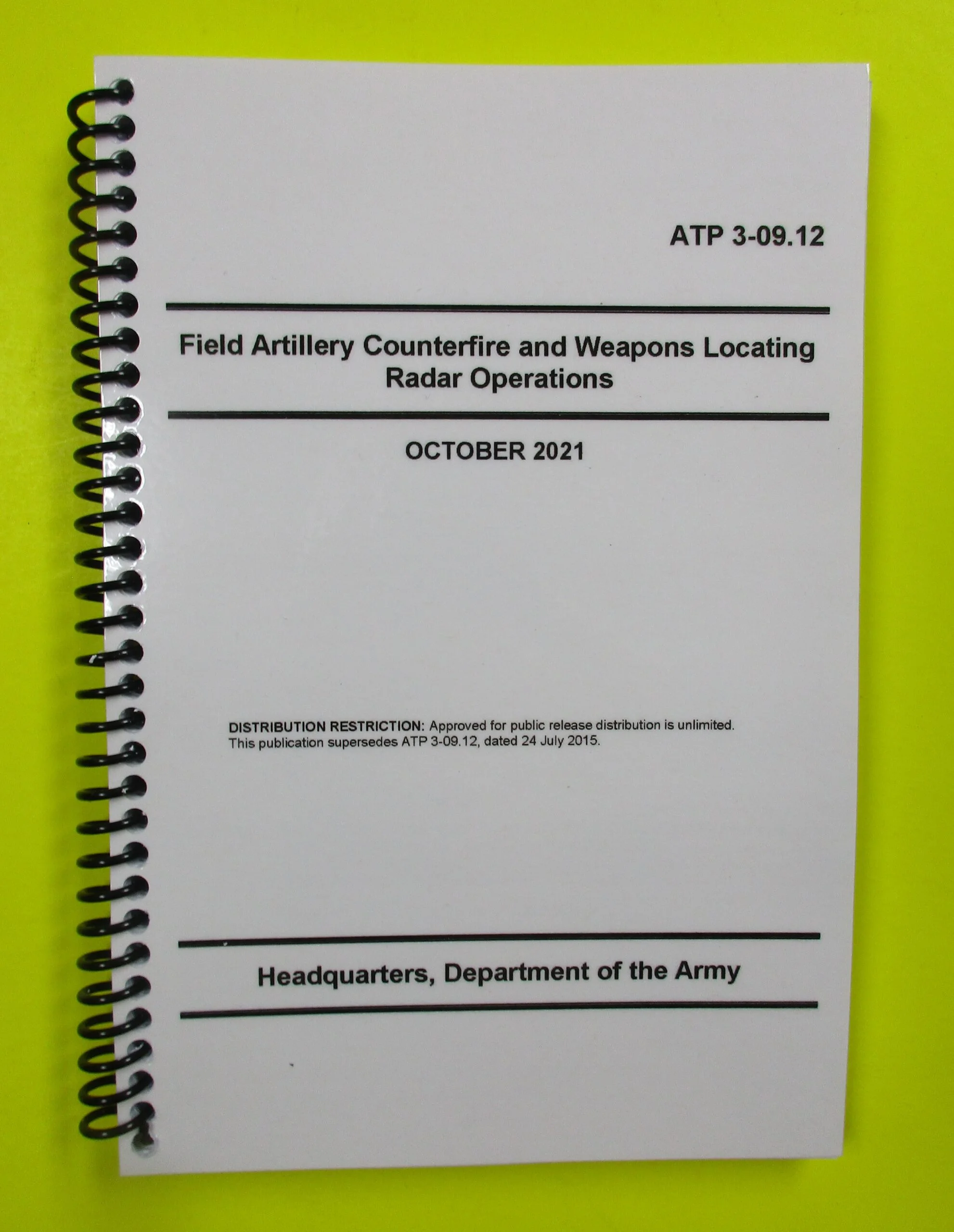 ATP 3-09.12 Field Artillery Counterfire - 2021- BIG size
