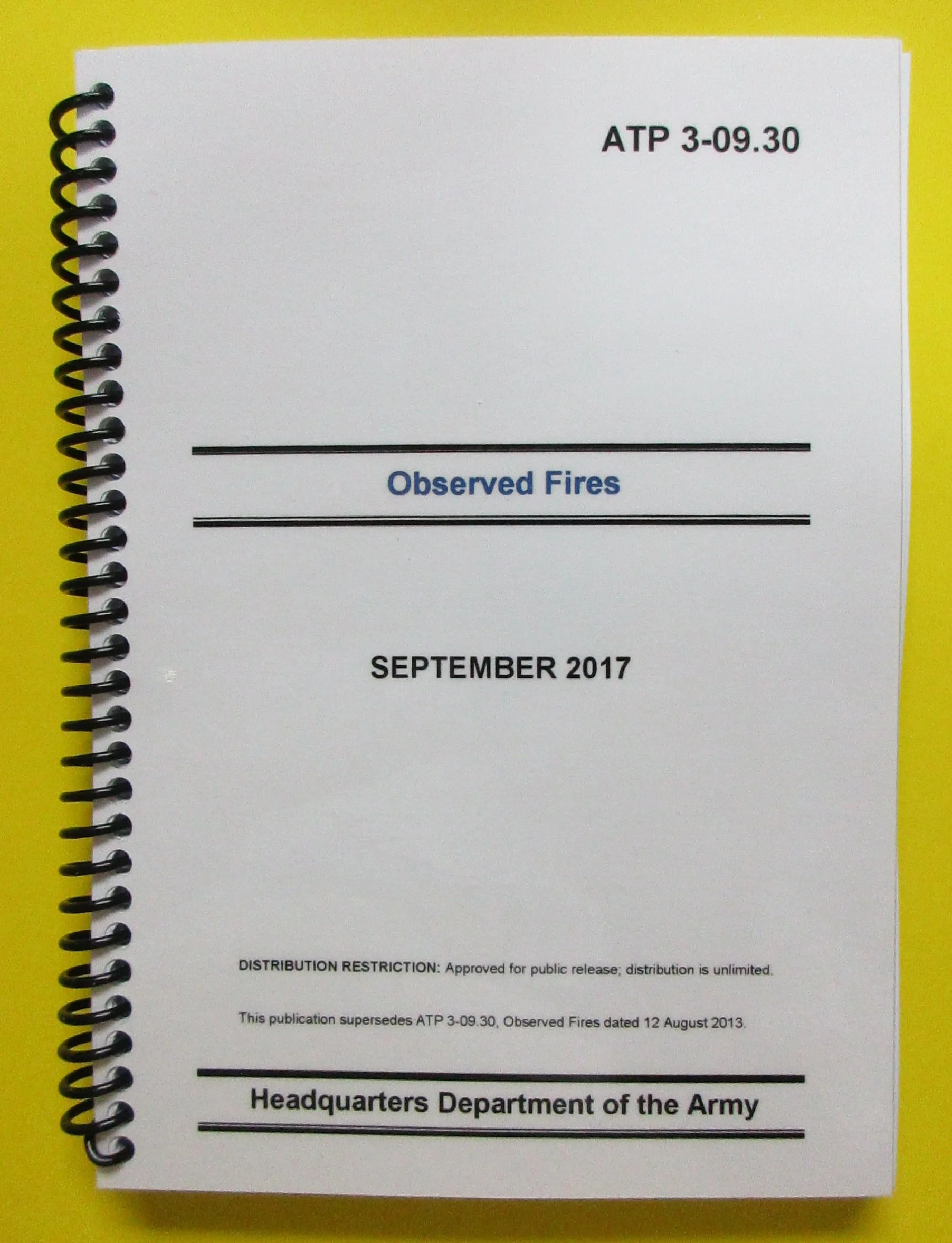 ATP 3-09.30 Observed Fires - 2017 - Mini size