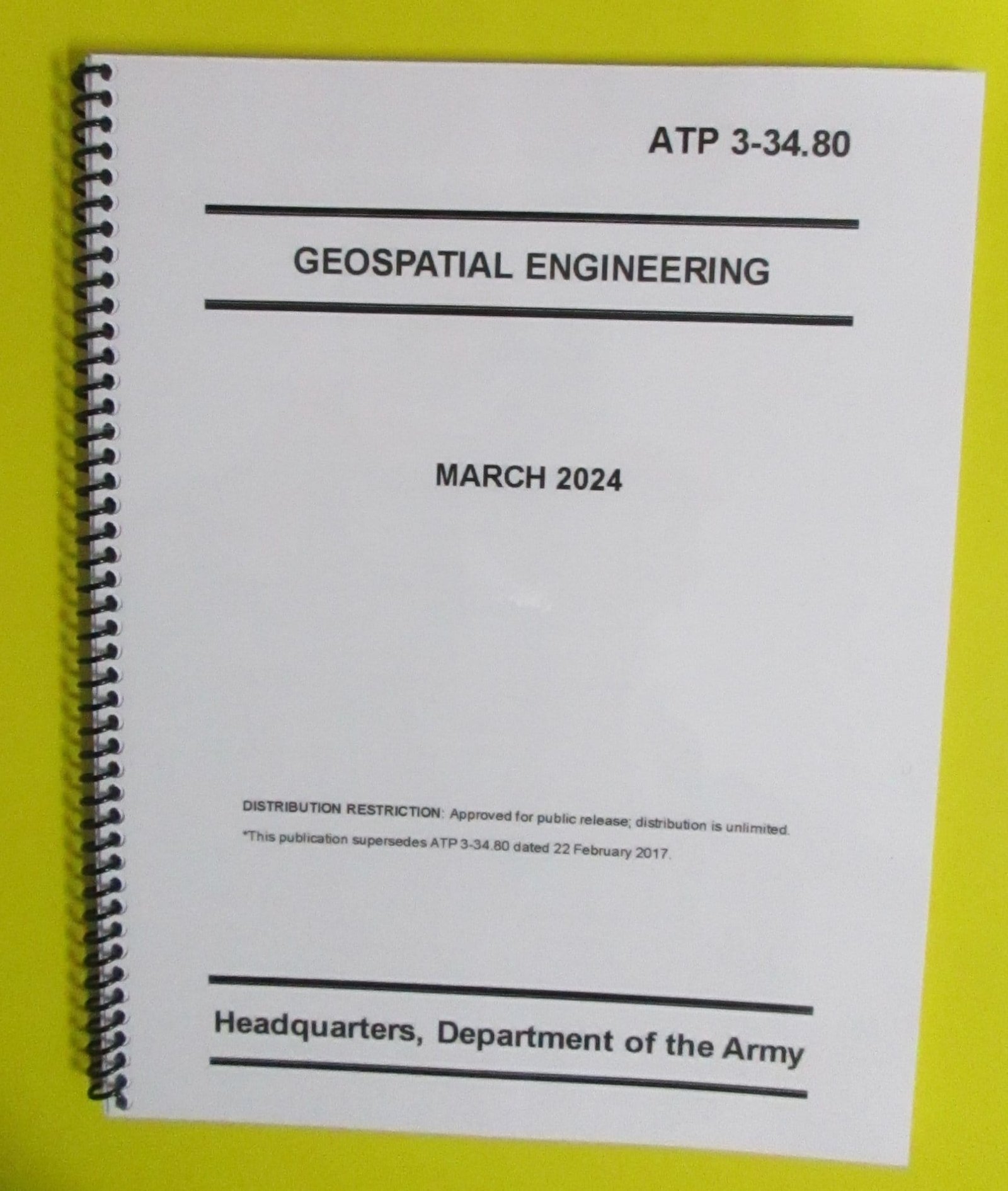 ATP 3-34.80 Geospatial Engineering - 2024 - BIG size