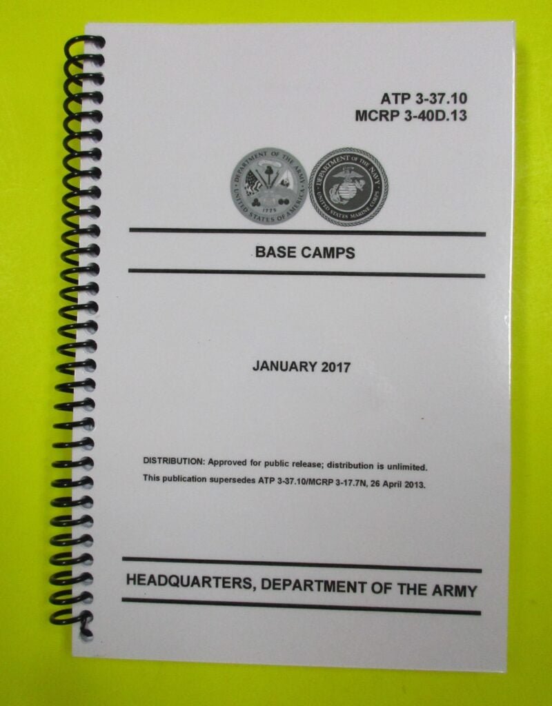 Atp 3 37 10 base camps 2017 mini size my army publications