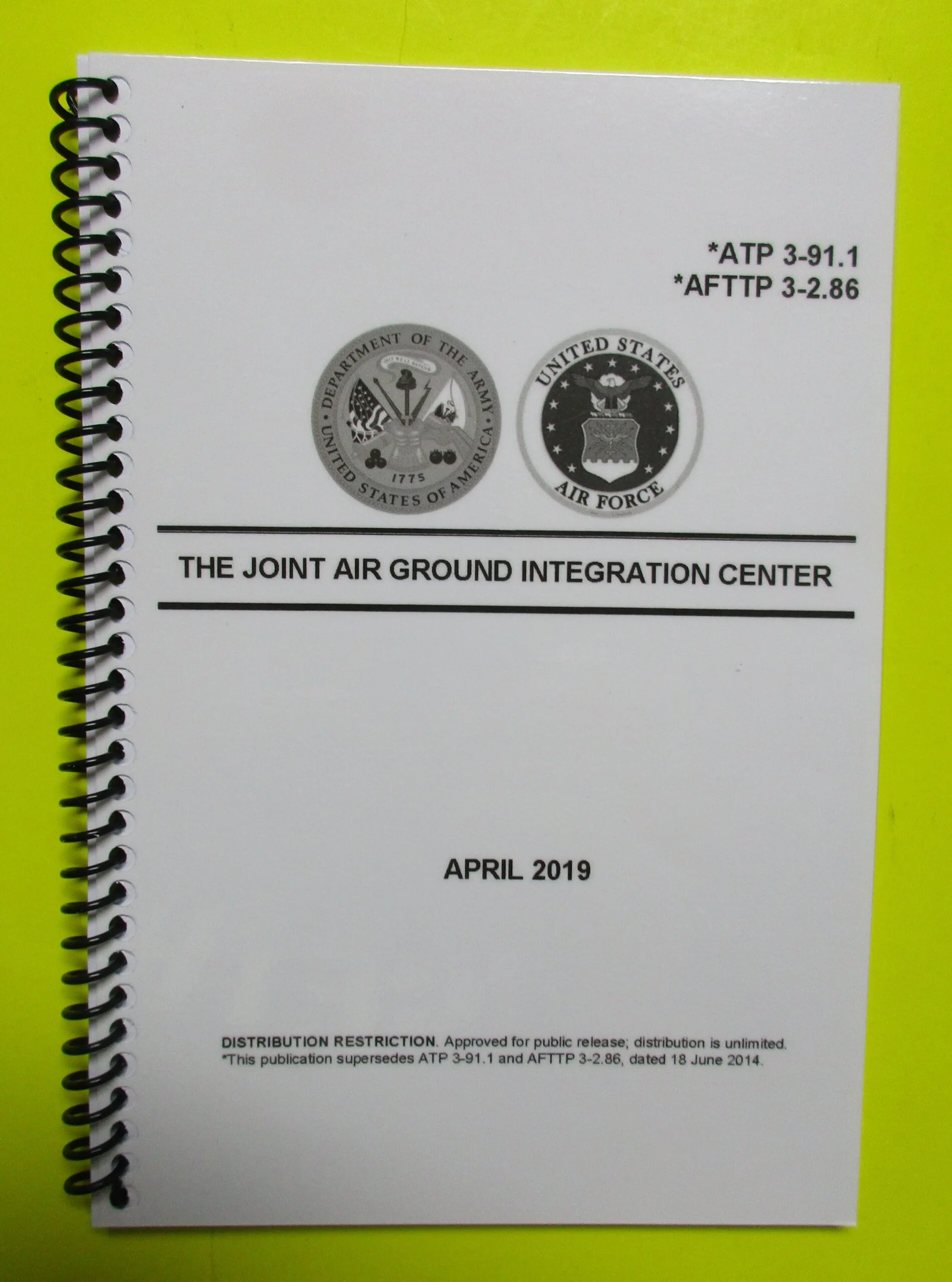 ATP 3-91.1 Joint Air Ground Intergration Center - 2019 - BIG size