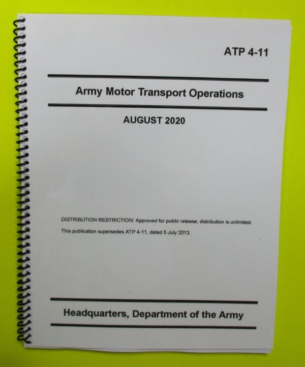 ATP 4-11 Army Transport Operations - 2020 - Mini size