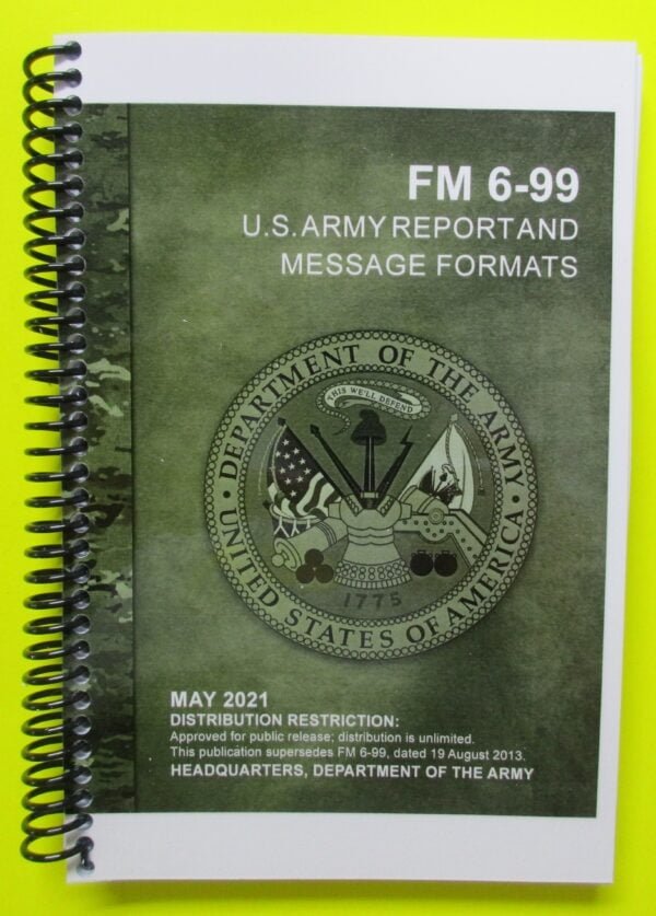 FM 6-99 U.S. Army Report and Message Formats - 2021 - Mini size