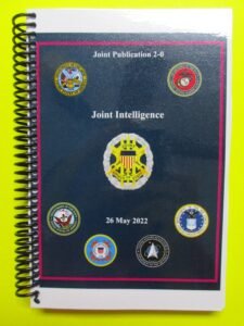 JP 2-0 Joint Intelligence – 2022 – Mini size – My Army Publications