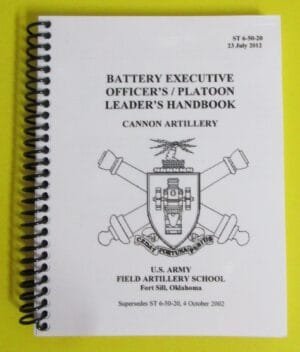 Battery XO / Platoon Leader's Handbook - 2012 - BIG size