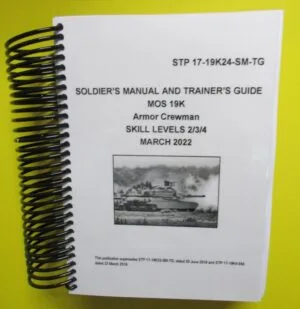 STP 17-19K24-SM-TG - MOS 19K Armor Crewman SL 24 - 2022-BIG size