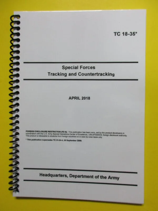 TC 18-35 Special Forces Tracking and Countertracking - 2018 - BIG size
