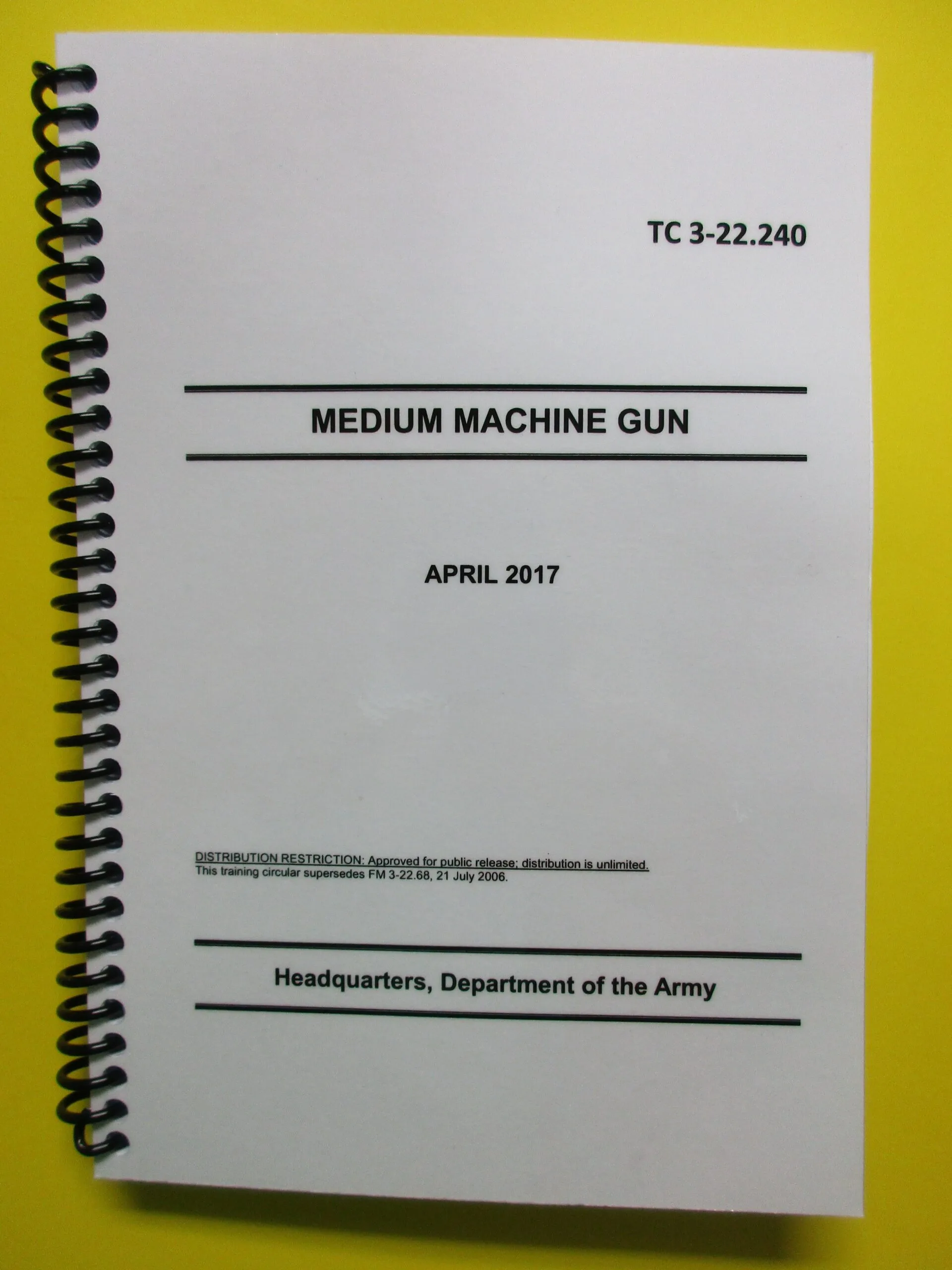 TC 3-22.240 Medium Machine Gun - 2017 - BIG size
