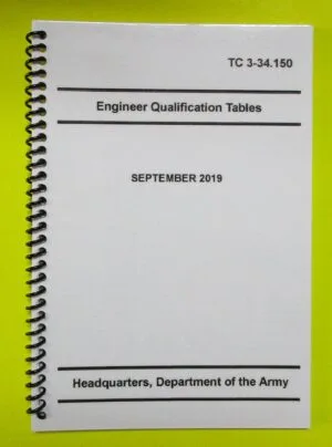 TC 3-34.150 Engineer Qualification Tables - 2019 - BIG size