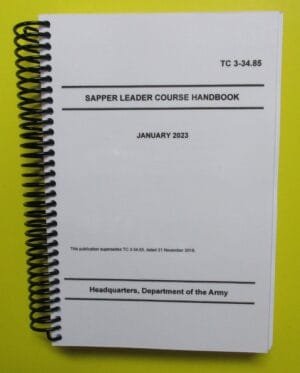 TC 3-34.85  Sapper Leader Course Handbook - 2023 - BIG size