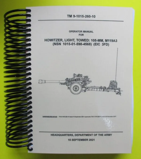 TM 9-1015-260-10 105, MM M119A3 How - 2021 - Mini size