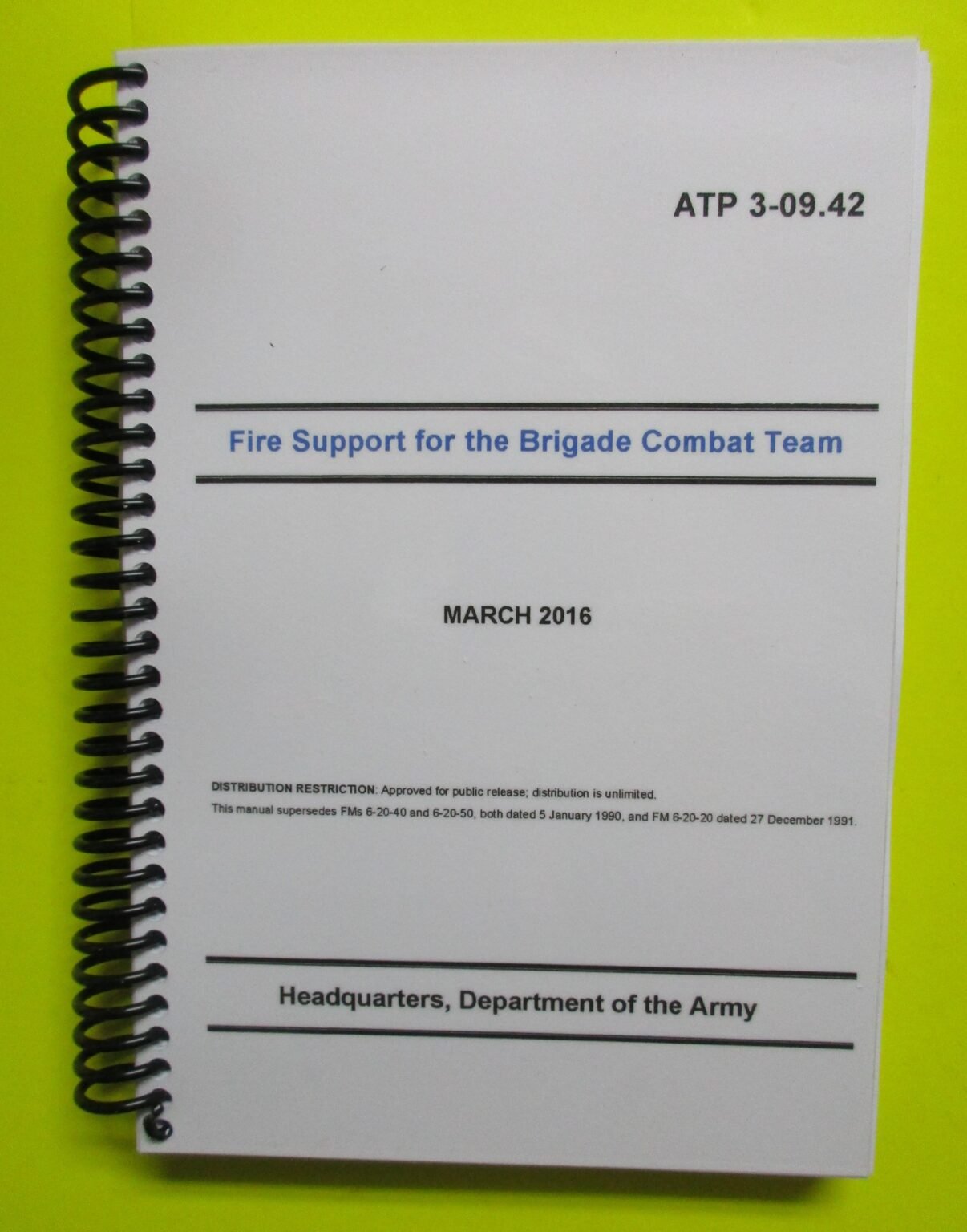 Atp 3 09 30 observed fires 2017 big size my army publications