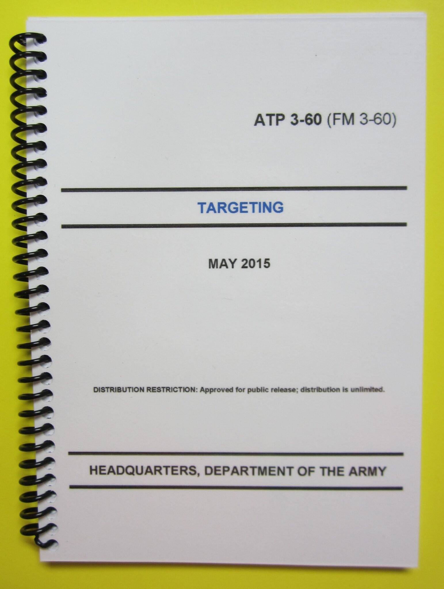 Atp 3 60 targeting 2015 my army publications