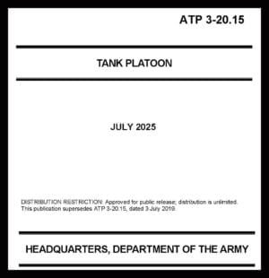 ATP 3.20.15 Tank Platooon - 2025 - Mini size