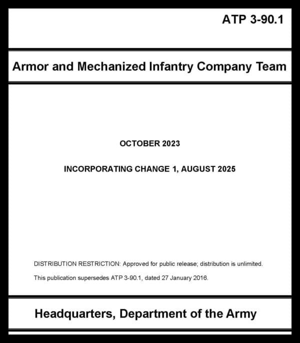 ATP 3-90.1 Armor and Mechanized Infantry Comp Team - 2023 - BIG size