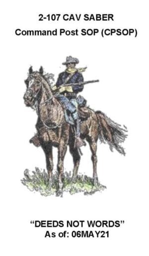 2-107 CAV Saber Command Post SOP - Color - BIG size