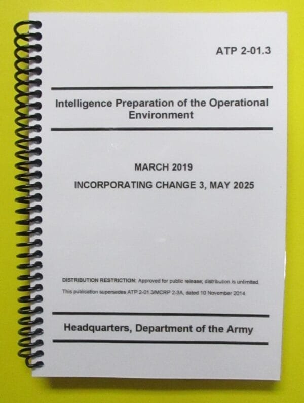 ATP 2-01.3 Intelligence Preparation of the Operational Environment - 2019 - Mini size
