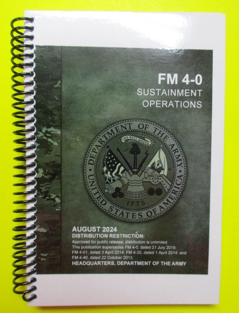 Fm 4 0 sustainment operations 2024 big size my army publications