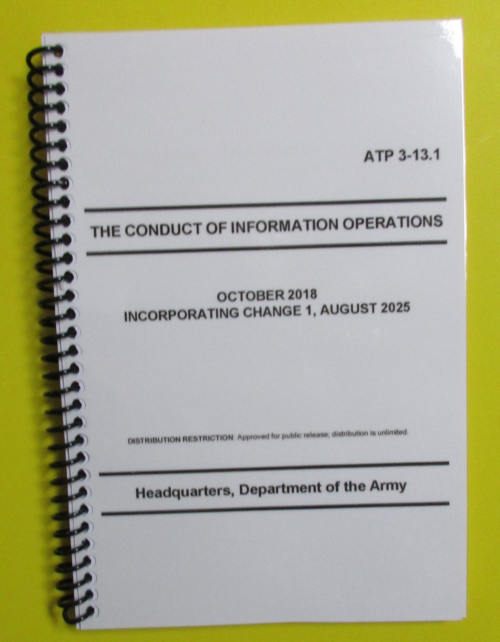ATP 3-13.1 The Conduct of Information Operations - 2018 - Mini size