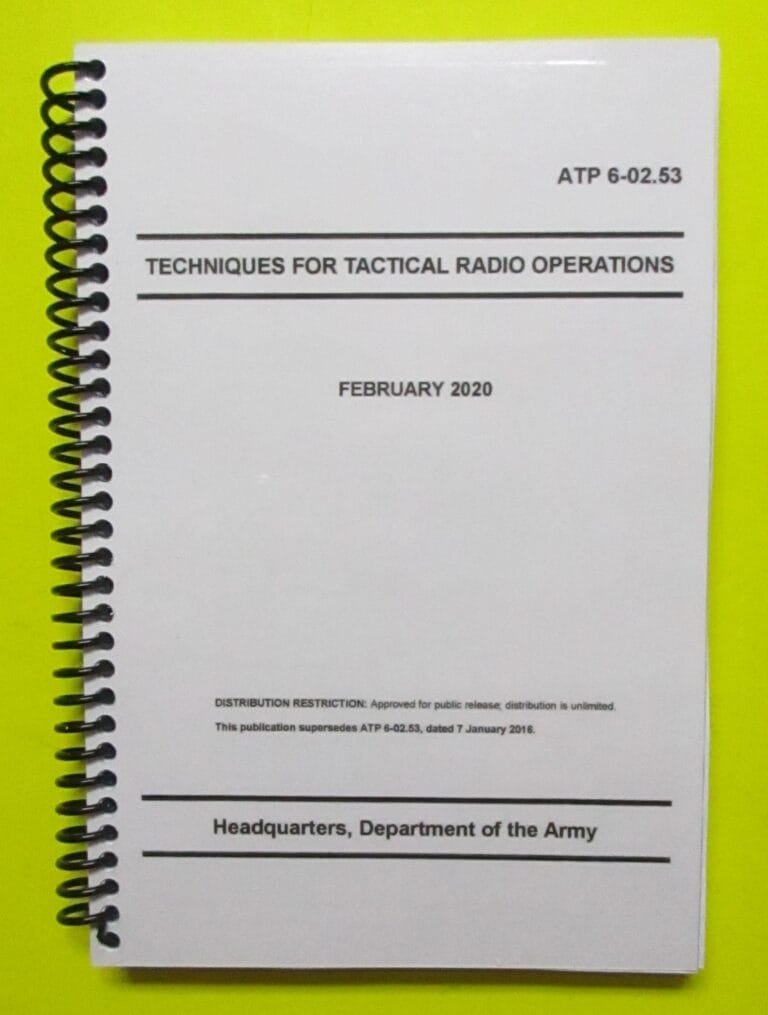 Atp 6 02 53 techniques for tactical radio operations 2020 big size