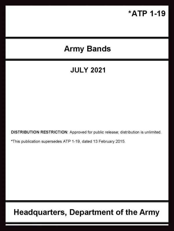ATP 1-19 Army Bands - 2021 - Mini size
