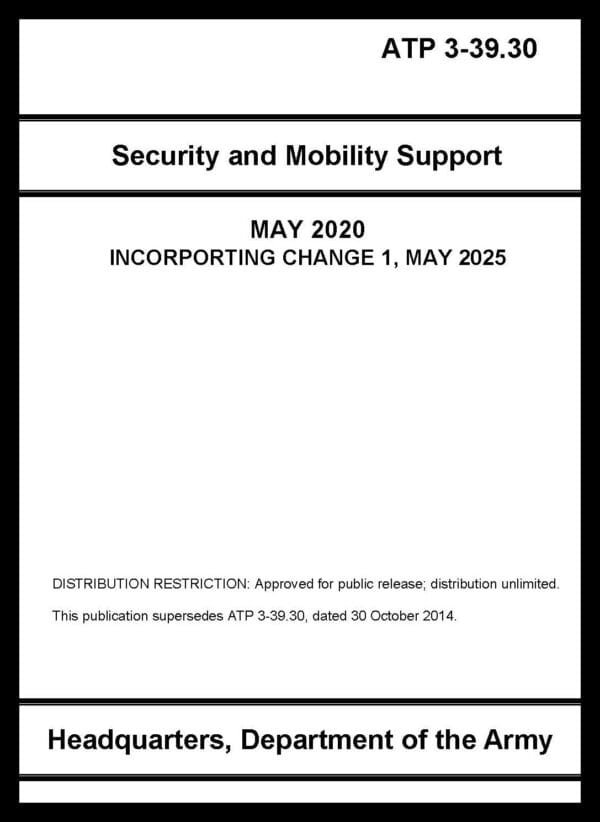 ATP 3-39.30 Security and Mobility Support - 2020 - Mini size
