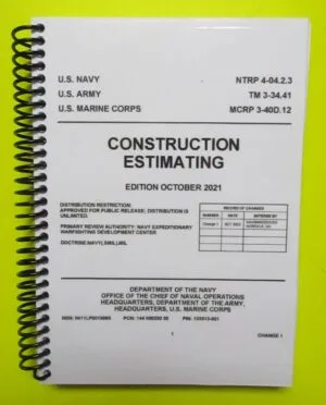 TM 3-34.41 Construction Estimating - 2021 - BIG size
