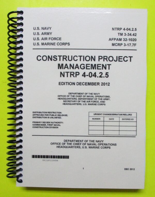 TM 3-34.42 Construction Project Management - 2012 - Mini size