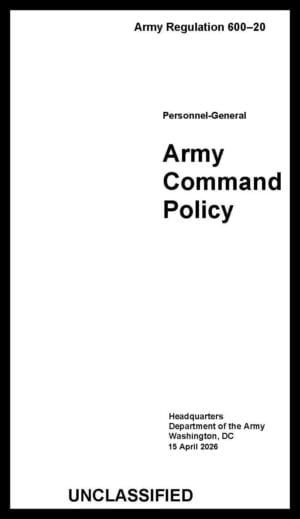 AR 600-20 Army Command Policy - 2026 - Mini size