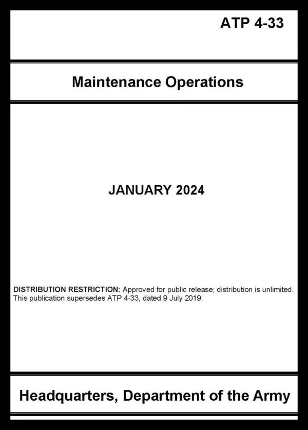 ATP 4-33 Maintenance Operations - 2024 - BIG size