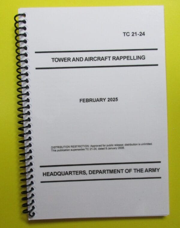 TC 21-24 Tower and Aircraft Rappelling - 2025 - BIG size