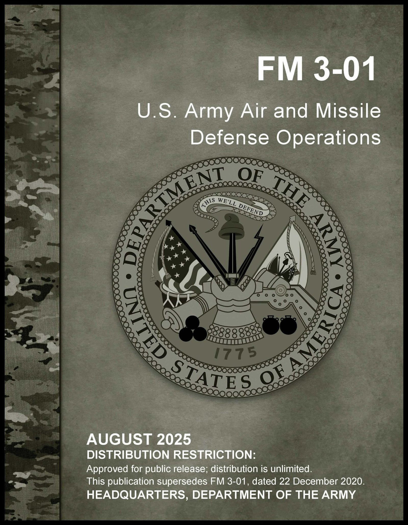 FM 3-01 US Army Air and Missile Defense Operations - 2025 - Mini size