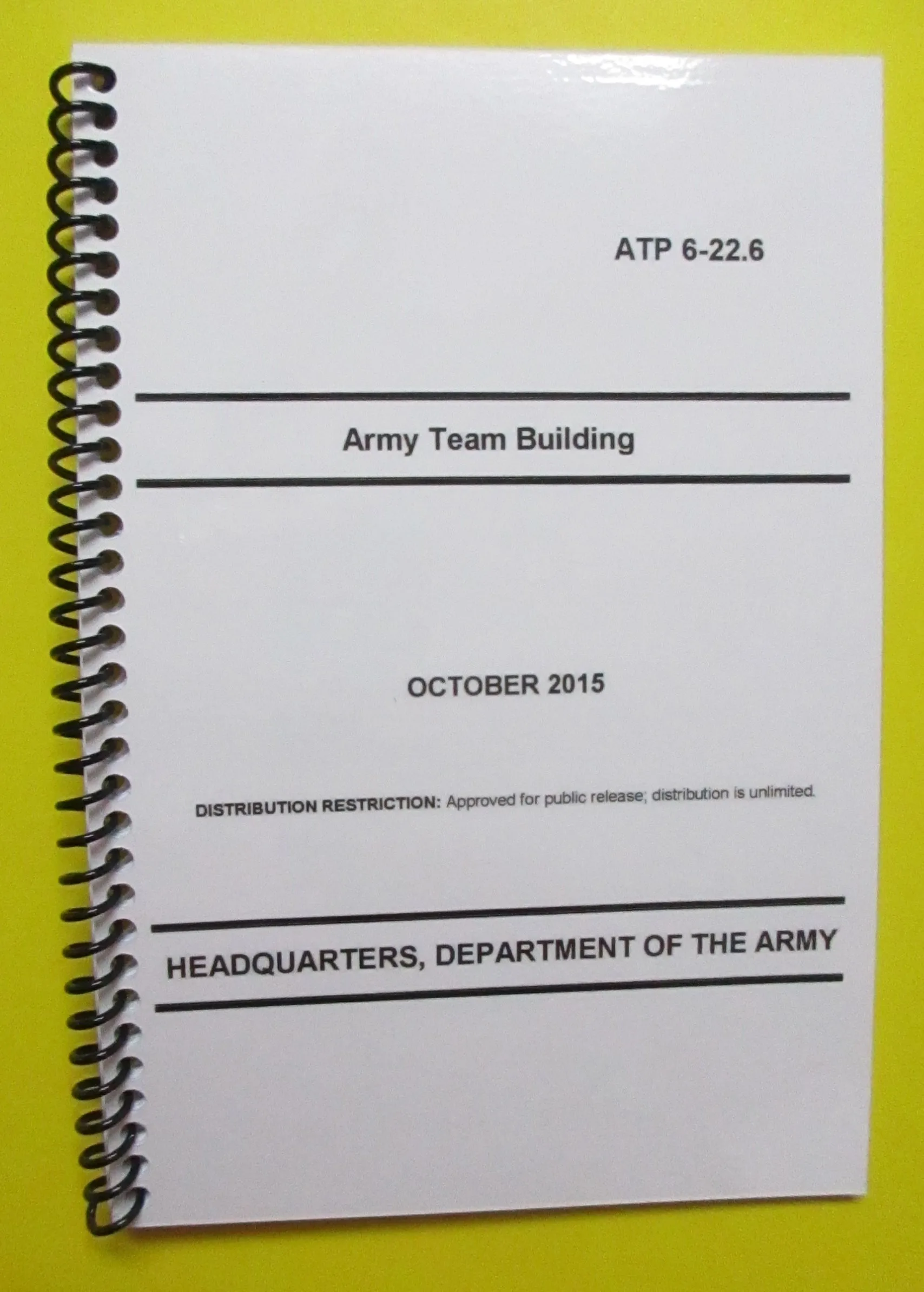 ATP 6-22.6 Army Team Building - 2015 - BIG size