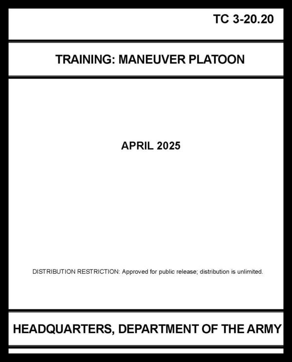 TC 3-20.20 Training: Maneuver Platoon - 2025 - Mini size