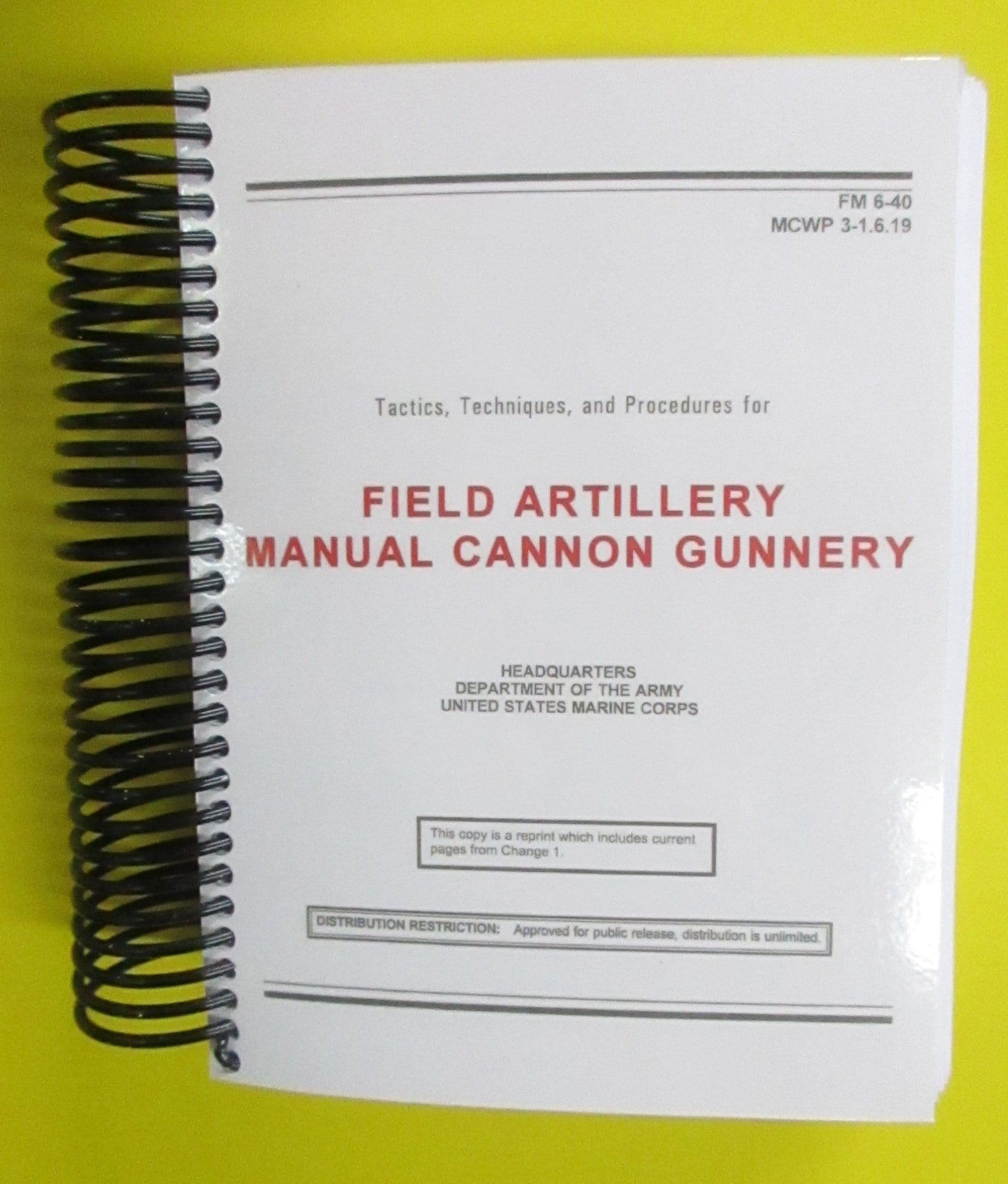 FM 6-40 Field Artillery Manual Cannon Gunnery - 1999 Mini size