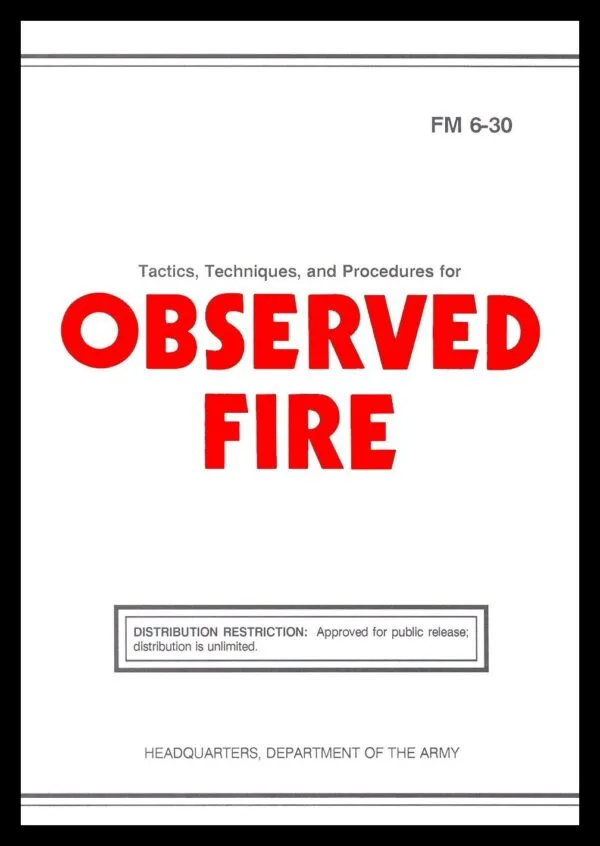 FM 6-30 Observed Fire - 1991 - Mini size