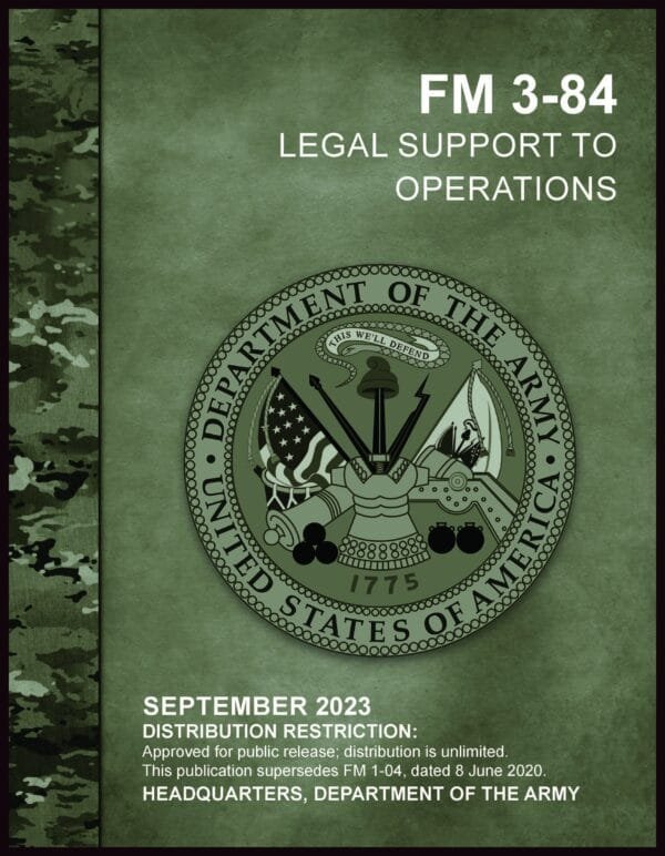 FM 3-84 Legal Support to Operations - 2023 - Mini size