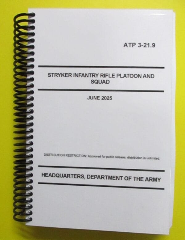 ATP 3-21.9 Stryker Infantry Rifle Platoon & Squad - 2025 - BIG size