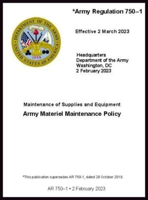 AR 750-1 Army Material Maintenance Policy - 2023 - BIG size
